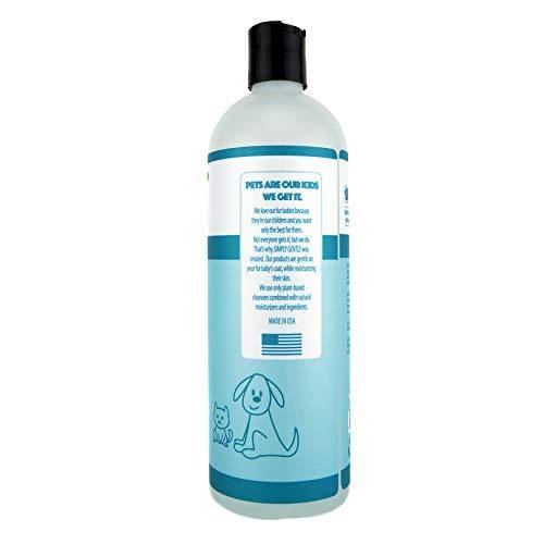 Simply Gentle Natural Pet Shampoo, Hypoallergenic, for All Pets Dogs Cats, 16 oz. [1 Bottle]