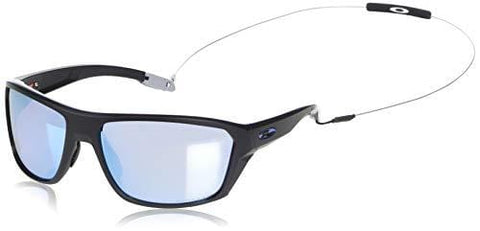 Oakley Men's Split Shot Polarized Iridium Rectangular Sunglasses, MATTE BLACK, 64.0 mm