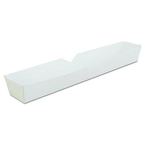 Southern Champion Tray 0711 Hot Dog Food Tray, 10-1/2" Length, White (Case of 500)
