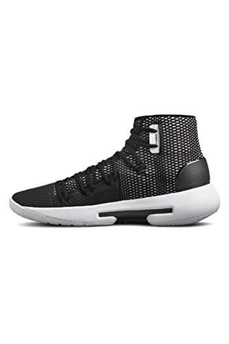 Under Armour Men's Drive 5 Basketball Shoe, Black (003)/White, 9.5
