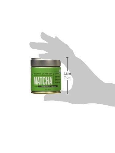 Jade Leaf Matcha Green Tea Powder - USDA Organic - Ceremonial Grade (For Sipping as Tea) - Authentic Japanese Origin - Antioxidants, Energy [30g Tin]