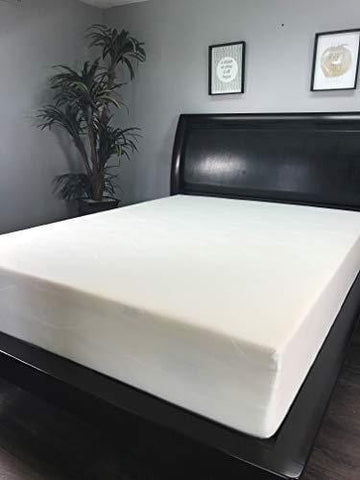 American Mattress Company 8" Graphite Infused Memory Foam-Sleeps Cooler-100% Made in The USA-Medium Firm (RV Queen)