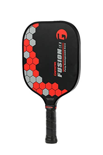 Gamma Sports Pickleball Paddles: Fusion LE Pickleball Rackets - Textured Fiberglass Face - Mens and Womens Pickle Ball Racquet - Indoor and Outdoor Racket: ~8 oz