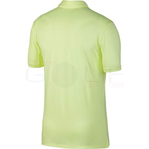 Nike Men's Dry Control Stripe Polo Golf Shirt Volt 890097 701 Size XL