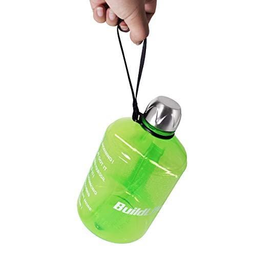 BuildLife 43OZ(1.3L) Water Bottle Motivational Fitness Workout with Time Marker |Drink More Water Daily | Clear BPA-Free |Water Throughout The Day for Child (1.3L-Green, 1.3L) [product _type] BuildLife - Ultra Pickleball - The Pickleball Paddle MegaStore