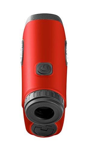 Callaway 200 (Red) Golf Rangefinder Bundle | Includes Ultra-Compact Golf Laser Rangefinder, PlayBetter Microfiber Towel and Two (2) CR2 Batteries