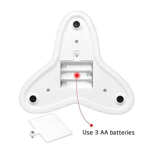 Zenes Butterfly Cat Toy - Electric Flutter Rotating Butterfly, Funny Cat Teaser Toy Two Replacement, White