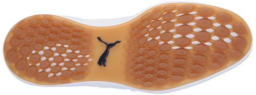 Puma Golf Men's Ignite Nxt Lace Golf Shoe, Peacoat Team Gold-Puma White, 7 M US