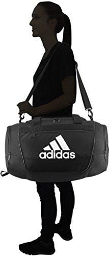 adidas Defender III Duffel Bag, Black/White, Large