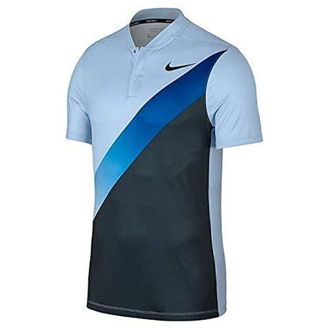 Nike Dry Fit Slim FA Print Golf Polo 2017 Hydrogen Blue/Armory Navy/Blue Jay/Black X-Large