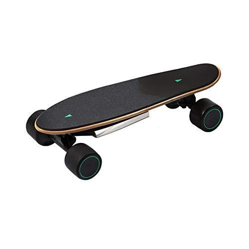 WALNUTT Spectra Mini Plus Electric Skateboard with 3D Posture Control Hub Motors Boosted Maple Board Bluetooth Connectivity Top Speed 12.4 mph Range 6.2 Miles Varying Speeds Smart Braking 9.2 lbs