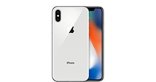 Apple iPhone X, GSM Unlocked, 64GB - Silver (Renewed)