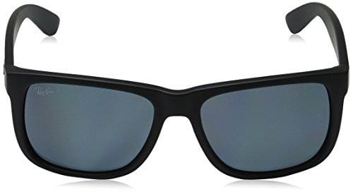 Ray-Ban, Justin RB4165, Unisex Classic Sunglasses, Ray-Ban Polarized Sunglasses, Plastic Frame, Square Sunglasses, Prescription-Ready Glass Lenses, Made in the USA, 54 mm Frame