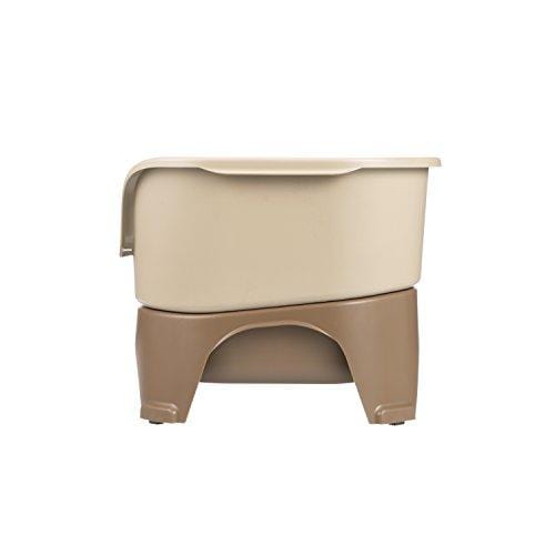 Neater Feeder Express (Medium to Large Dog, Champagne) - with Stainless Steel, Drip Proof, No Tip and Non Slip Dog Bowls and Mess Proof Pet Feeder