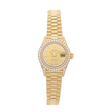 Rolex Datejust Mechanical (Automatic) Champagne Dial Womens Watch 79158 (Certified Pre-Owned)