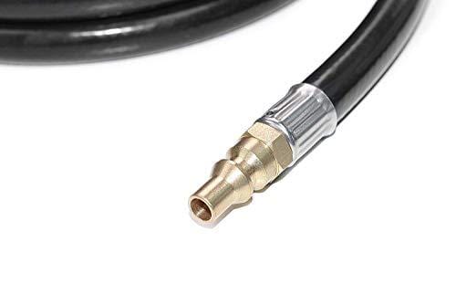 DOZYANT 12 FT RV Propane Quick Connect Hose for RV to Grill, BBQ Quick Release LP Gas Line for Camp Chef Stove, Pit Boss Burner - 3/8 Female Flare Fitting x 1/4 Full Flow Male Plug