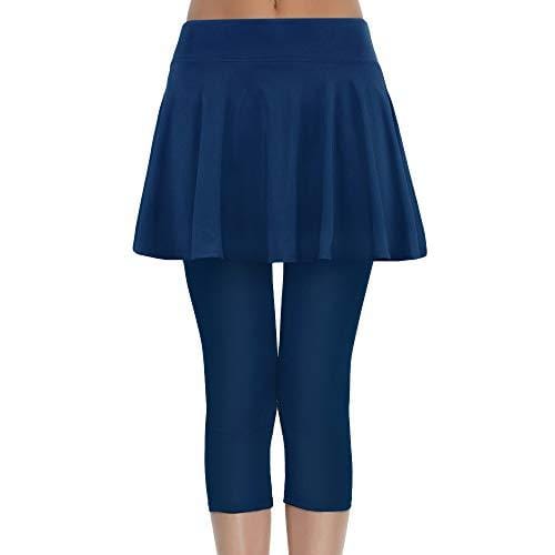 Women's Built-in Shorts Skirts Swim Fitness Pleated Active Running Tennis Golf Skorts/Leggings