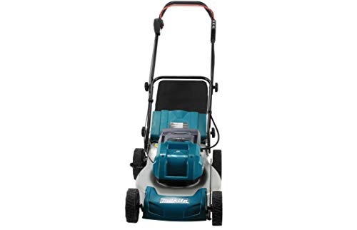 Makita XML03PT1 18V X2 (36V) LXT Lithium‑Ion Brushless Cordless (5.0Ah) 18" Lawn Mower Kit with 4 Batteries, Teal