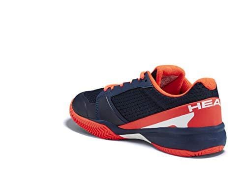 HEAD Junior Sprint 2.5 Kid's Tennis Shoes, Dark Blue/Neon Red (6 US)
