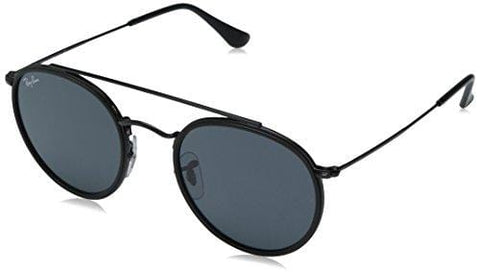 Ray-Ban Metal Unisex Sunglass Round, BLACK 51.1 mm