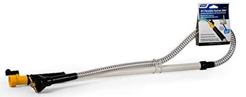 Camco RV Flexible Swivel Stik with Shutoff Valve- Creates Powerful Cleaning Action that Dislodges and Flushes Stubborn Waste Deposits and Combats Odors (40074)