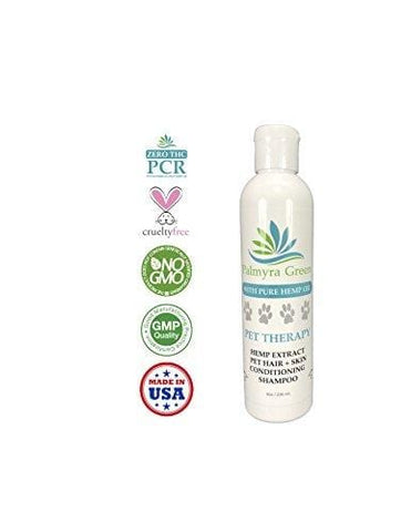 Pet Therapy Hemp Oil Extract Shampoo & Conditioner - Cats & Dogs - Relieves Stress, Hydrates Skin, Soothes Aching Muscles, Cleans/Softens Fur - Relieves Itching, Hot Spots & Rashes.