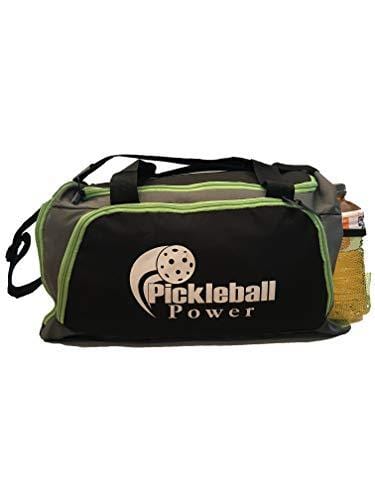 Pickleball Marketplace Very Popular Weekender Sports Duffle Bag - New - Carries Paddles & Pickleball Gear - Built with a Spacious Main Compartment. Lime Green/Black
