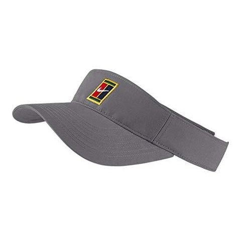 Nike Unisex Heritage Tennis Visor (Cool Grey(AQ8297-036)/Yellow, One Size)