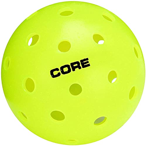 CORE Pickleball Balls - 40 Hole Outdoor Pickleball Balls - Indoor Pickleballs USA Pickleball Approved - Pickleball Outdoor Balls