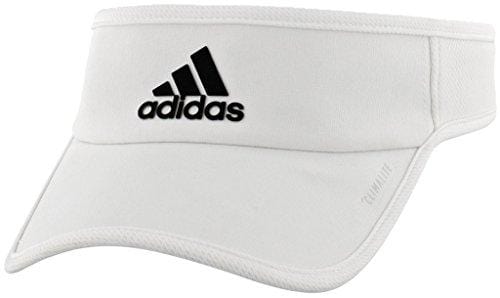 adidas Men's Superlite Performance Visor, White/Black, One Size [product _type] adidas - Ultra Pickleball - The Pickleball Paddle MegaStore