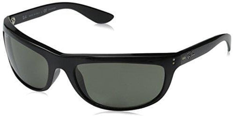 Ray-Ban Men's Balorama Polarized Oval Sunglasses, Black, 62 mm