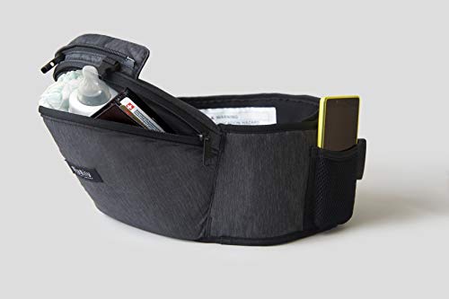 MiaMily Hipster Plus 3D Forward-Facing Baby Carrier and Baby Sling with 9-Supportive Carry Positions Charcoal Grey