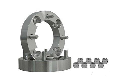 SuperATV Heavy Duty 1.5" Aluminum Wheel Spacers for Honda Big Red and Pioneer 500/700 / 700-4 (4/110 Bolt Pattern) - 1 Pair