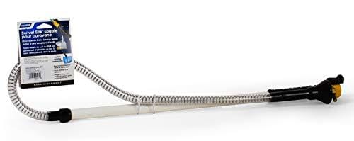 Camco RV Flexible Swivel Stik with Shutoff Valve- Creates Powerful Cleaning Action that Dislodges and Flushes Stubborn Waste Deposits and Combats Odors (40074)