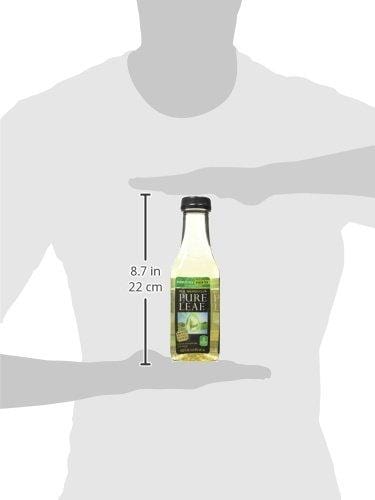 Pure Leaf Iced Tea, Unsweetened Green Tea, Real Brewed Tea, 0 Calories, 18.5 Ounce (Pack of 12)