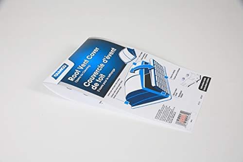 Camco RV Roof Vent Cover, Opens For Easy Cleaning, Aerodynamic Design, Easily Mounts to RV With Included Hardware - (White) (40431)