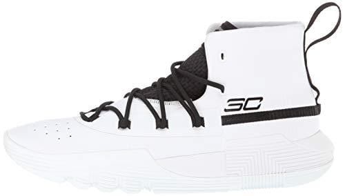 Under Armour Men's SC 3ZER0 II Basketball Shoe, White (103)/Black, 10