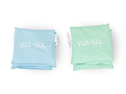 Viva Sol 2'x4' Cornhole Set - Includes 2 Premium All-Wood Cornhole Boards and 8 All-Weather Canvas Cornhole Bags
