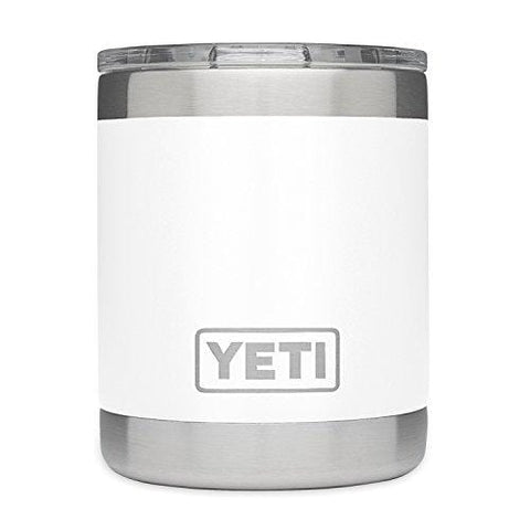 YETI Rambler 10 oz Stainless Steel Vacuum Insulated Lowball, White