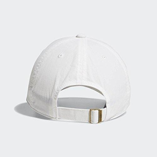 adidas Men's Originals Relaxed Applique Strapback Cap, white/black, One Size [product _type] adidas Originals - Ultra Pickleball - The Pickleball Paddle MegaStore