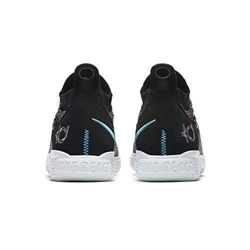 Nike KD11 (GS) Kids Basketball Shoes (6 M US Big Kid, Black/Chlorine Blue)