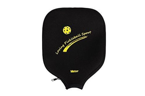 Veetop Neoprene Pickleball Paddle Racket Cover Case(Black)