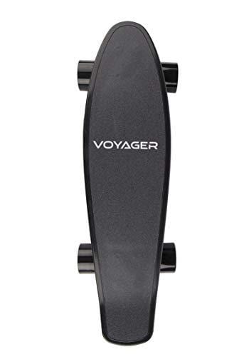 Voyager Neutrino Compact Electric Cruiser Skateboard with Bluetooth Remote, 350W Brushless Motor, 12.5 MPH Max Speed, up to 7 Mile Range (Black)