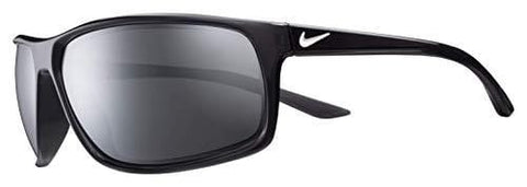 Nike Eyewear Men's Nike Adrenaline Polarized Rectangular Sunglasses, Anthracite/White, 66 mm
