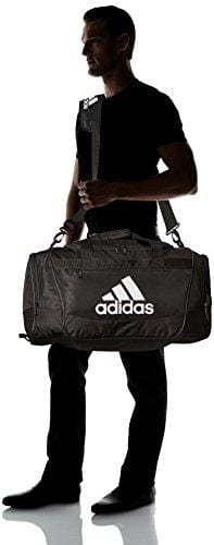 adidas Defender III Duffel Bag, Black/White, Large