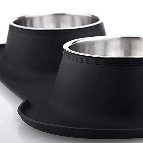 URPOWER Dog Bowls Stainless Steel Dog Bowl with No Spill Non-Skid Silicone Mat 53 oz Feeder Bowls Pet Bowl for Dogs Cats and Pets