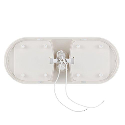 Kohree 12V LED RV Ceiling Dome Light Fixture, RV Interior Lighting for Trailer Camper with Switch Natural White 3 Packs (4000-4500K)