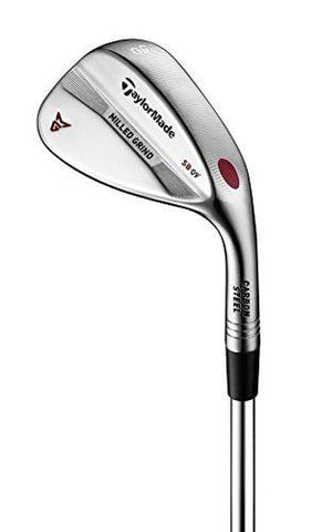 TaylorMade Golf Milled Grind Satin Nickel Chrome Finish Wedge Standard Bounce 60.10 Right Hand Stiff, LW