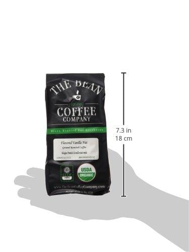 The Bean Coffee Company Organic Vanilla Nut, Medium Roast, Ground, 16-Ounce Bag