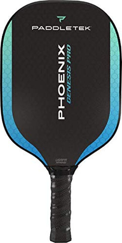 Paddletek Phoenix Genesis Pro Pickleball Paddle | Riptide (Blue) | Standard Grip